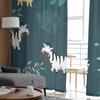 Giraffe Zebra Leaf Tulle Curtains For Living Room Sheer Curtain Bedroom Veil Organza Decorative Window Treatments