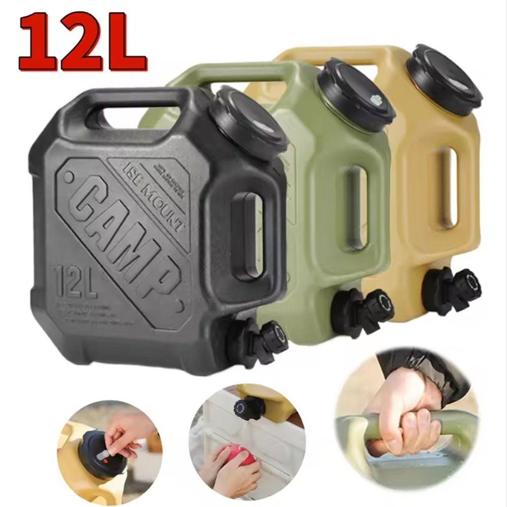 Double Grip Outdoor Drinking Bucket Portable Camping Water Tank Travel Supplies
