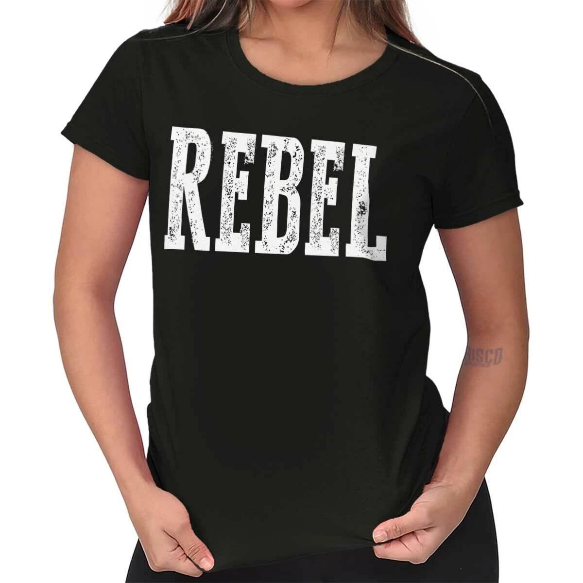 Cool Distressed Rebel Troublemaker Attitude Womens Top Junior Graphic Tee XXXL