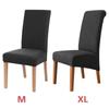 1pcs Polar Fleece Chair Cover Stretch XL Size Long Back Chair Covers Seat Covers With Back For Wedding Dining Room Chairs For Kitchen