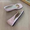 Square Toe Loafers Shoes Woman Casual Clip Toe Flat Sandals Summer 2025 Brand Women Flip Flops Comfort Design Shallow Sandalias