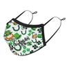 Irish Festival Shamrock Print Sun Protection Breathable Face Mask - Adult Double Layer
