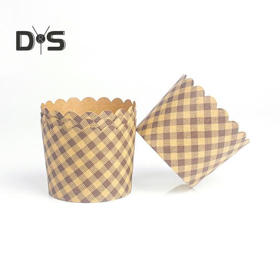 Food Grade 50Pcs Muffin Cup No Odor Wood Pulp Paper High Temperature Resistance Cake Wrapper Kitchen Supplies