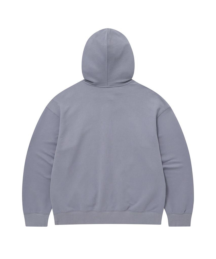 COVERNAT Small Logo Zip-Up Hoodie Lavender