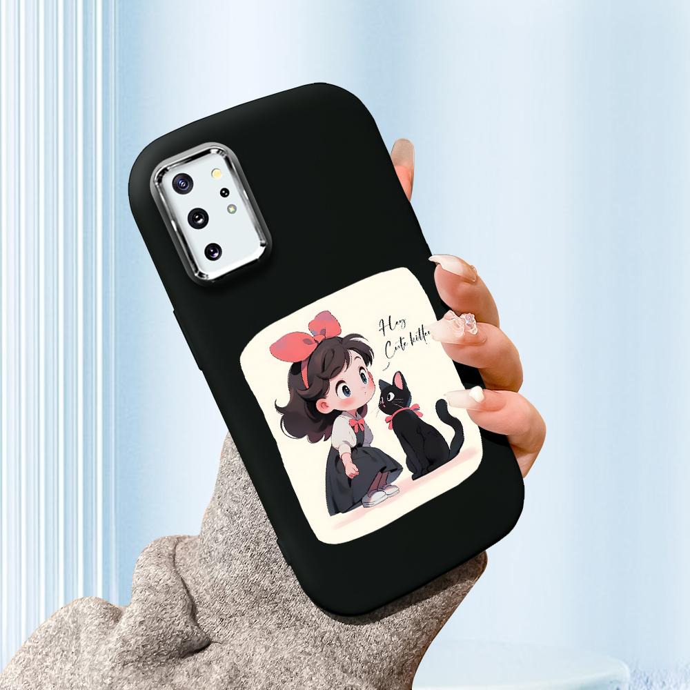 Einfarbige silberne Randlinse Fettgehäuse Weiche TPU-Flüssigsilikonabdeckung Stoßfeste Telefonhülle für Xiaomi Redmi Samsung