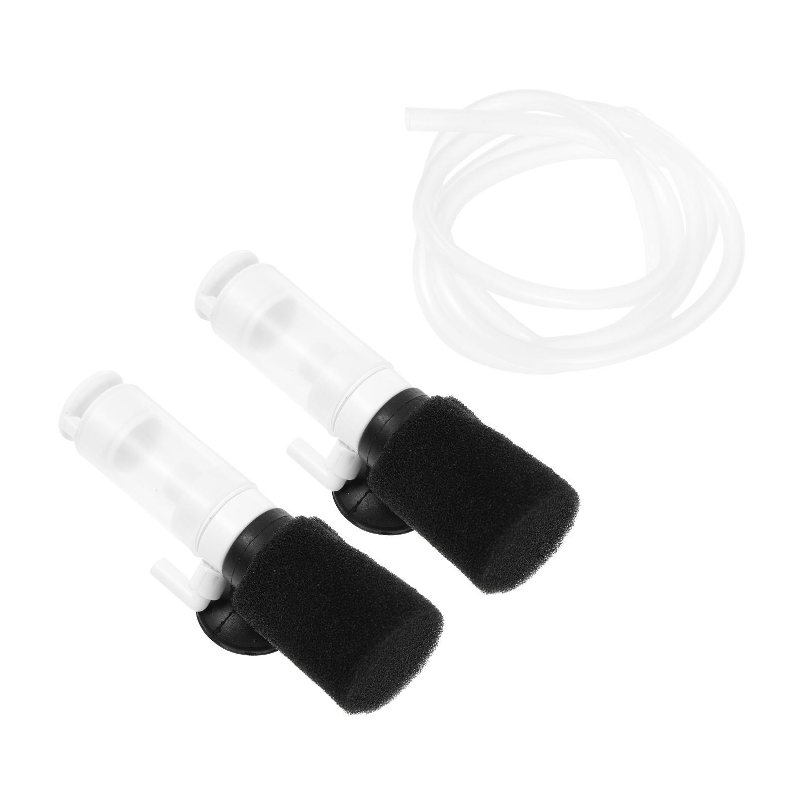 

2 Pcs Strainer Fish Tank Filter Submersible Sponge Multipurpose Small Mini 10X3X3CM