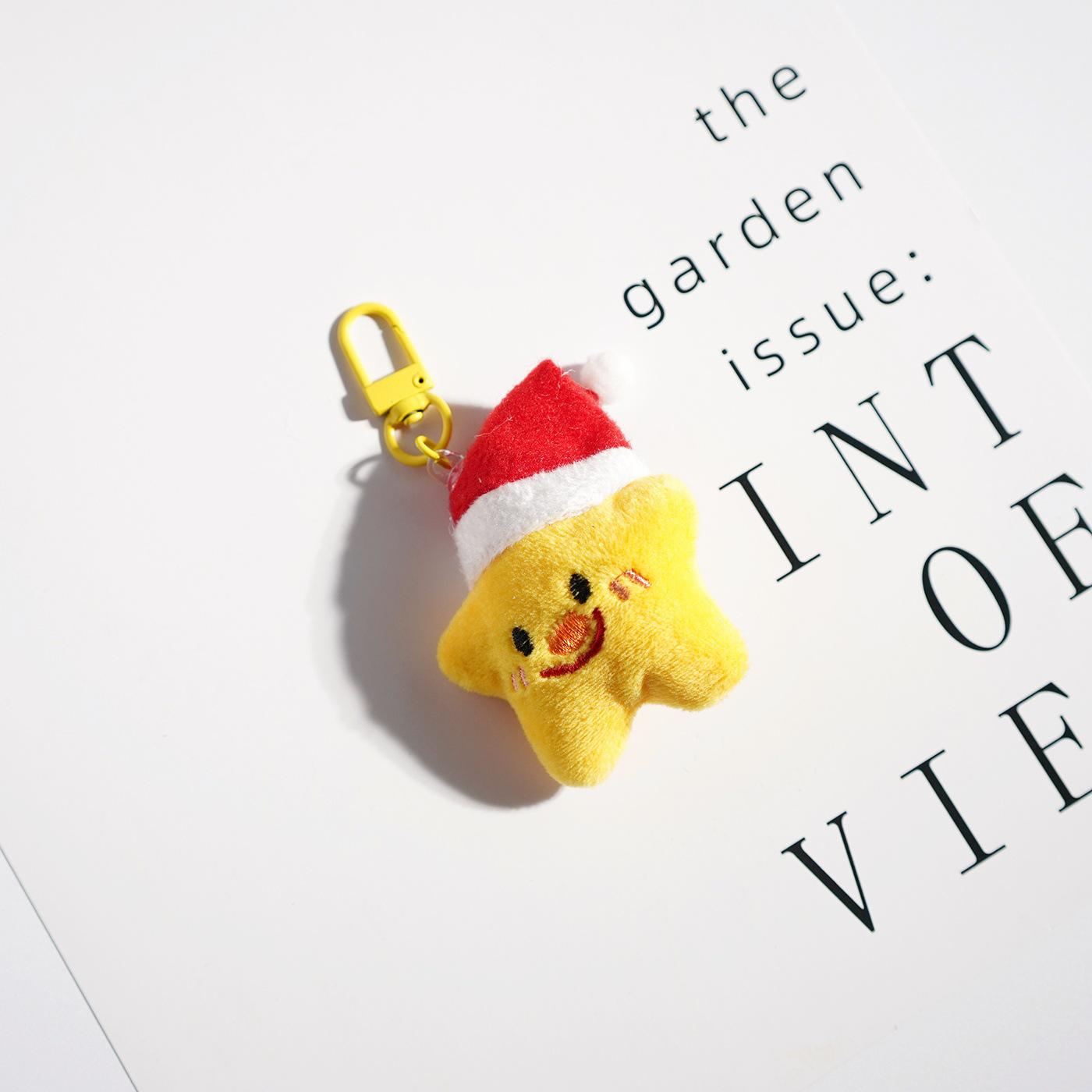 

Cartoon Animal Plush Christmas Keychain Pendant Gift Charm for Bags and Cars