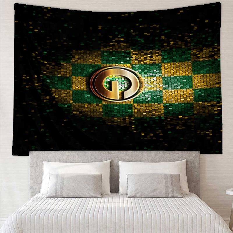 Green Bay Packers Gear Tapestry Hanging for Bedroom,Livingroom, Playroom,Decor Art Room Wall Tapestry Holiday and Birthday Gifts