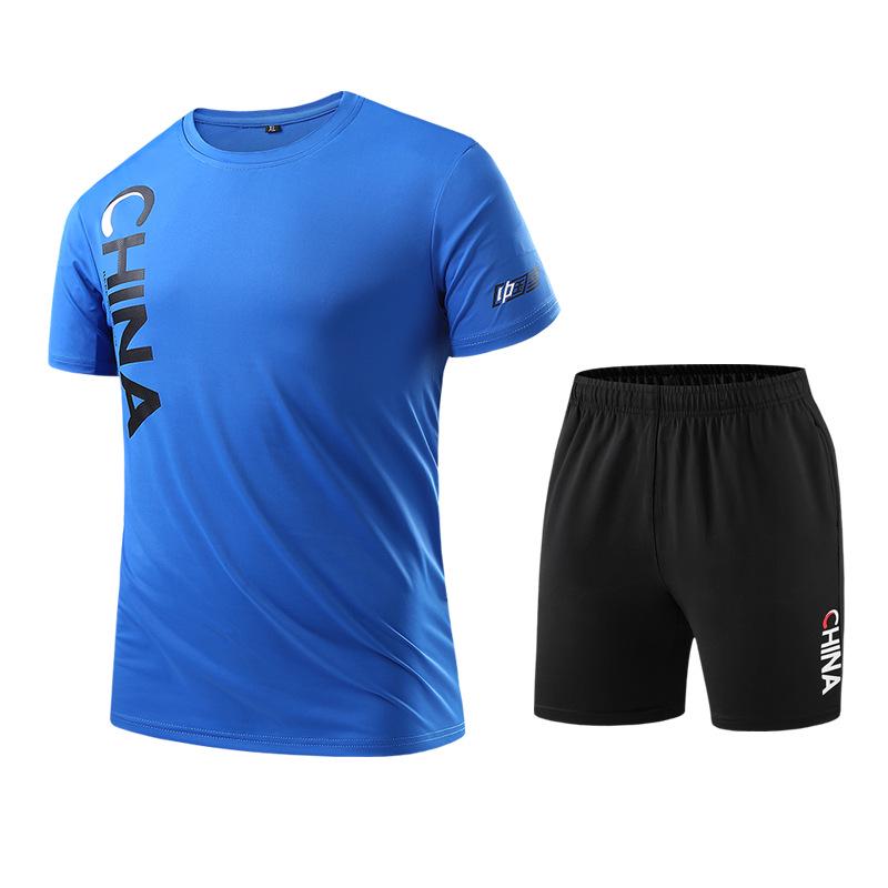 2020 Summer Quick-Dry Men's & Women's Casual Sports Set: Short-Sleeve T-Shirt & Shorts for Fitness, Coaching, & Basketball