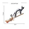 Kreative Fliegender Besen Katze Brosche Anstecknadel Für Damen Herren Emaille Niedliches Tier Kätzchen Reversnadeln Party Büro Schmuck