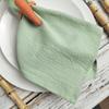 24 Pcs Table Cloth Napkins Cotton 30x45cm Durable Fabric Reusable Uniform Color For Kitchen Dining Easter Wedding Decoration