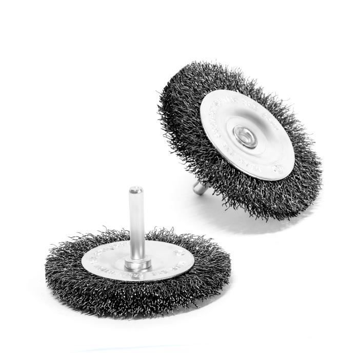 S&amp;r jeu 5 brosses métalliques pour bois en métal en acier