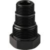1/2-28 Female To 3/4-16 13/16-16 3/4 NPT Male Hose Adapter Reducer Fitting Connector Aluminum Black