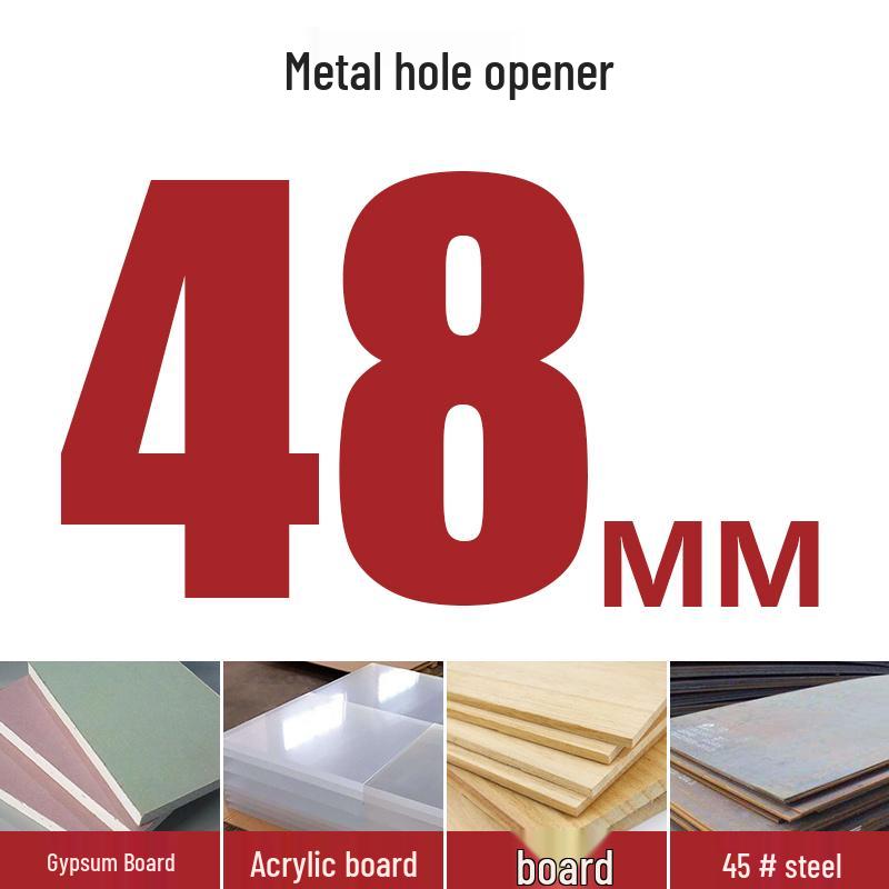 High-Speed Steel Bimetal Hole Puncher for Wood, Stainless Steel, and Plastic.