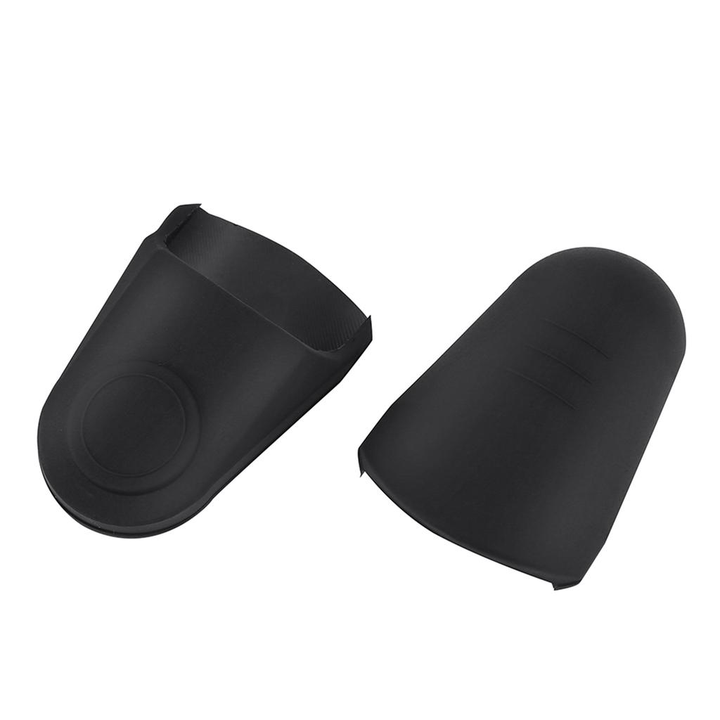 2Pcs Saxophone Clarinet Mouthpiece Protective Rubber Cap Sax Accessories (Black)