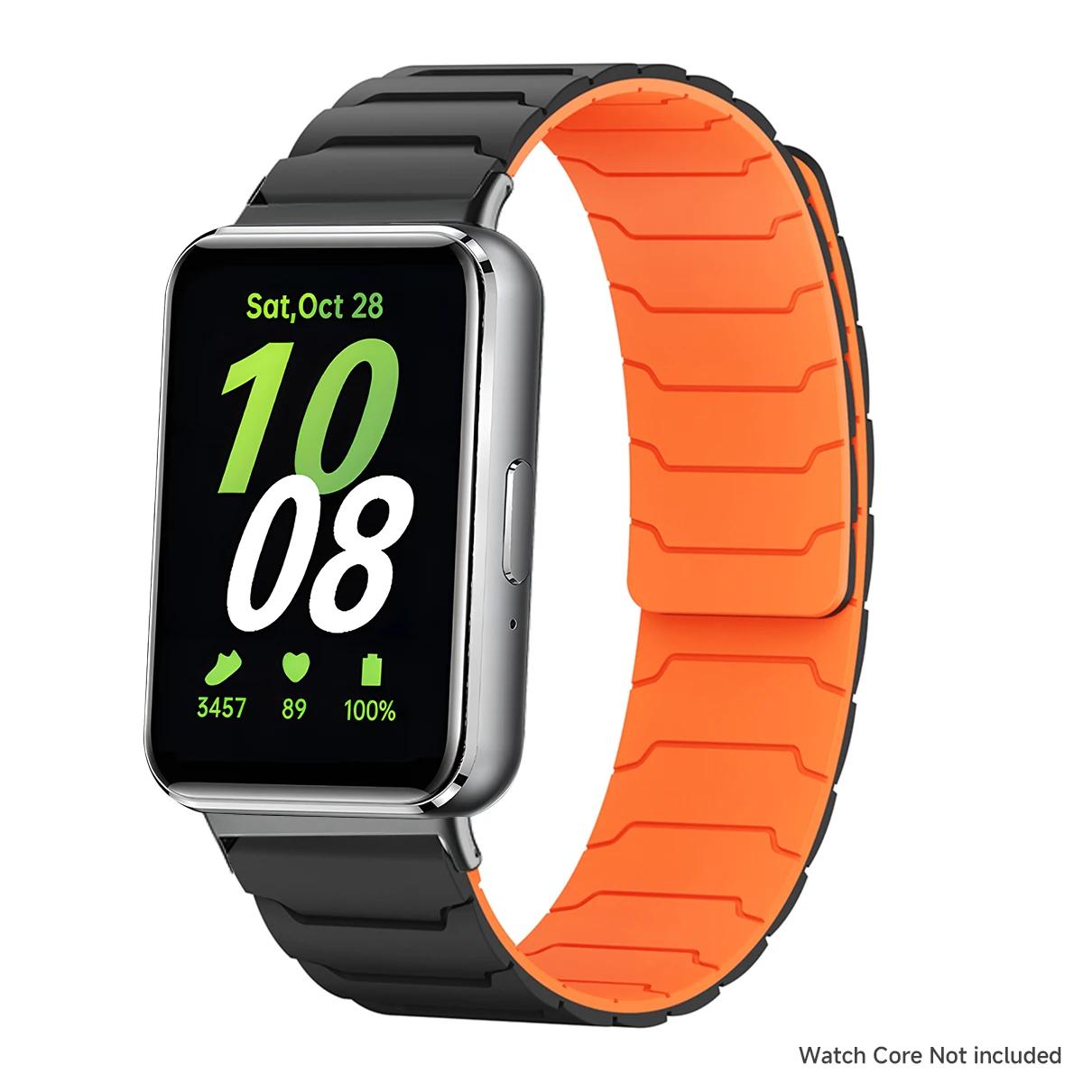 

2025 Магнитный ремешок для Samsung Galaxy Fit 3 Силиконовый регулируемый ремешок для часов для Samsung Galaxy Fit 3 Смарт-браслет Напульсник for Galaxy Fit 3