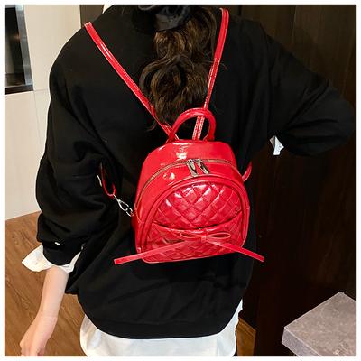 Mochila rombo bolso mujer 2025 nueva moda nicho bolso cubo mochila gran capacidad portátil