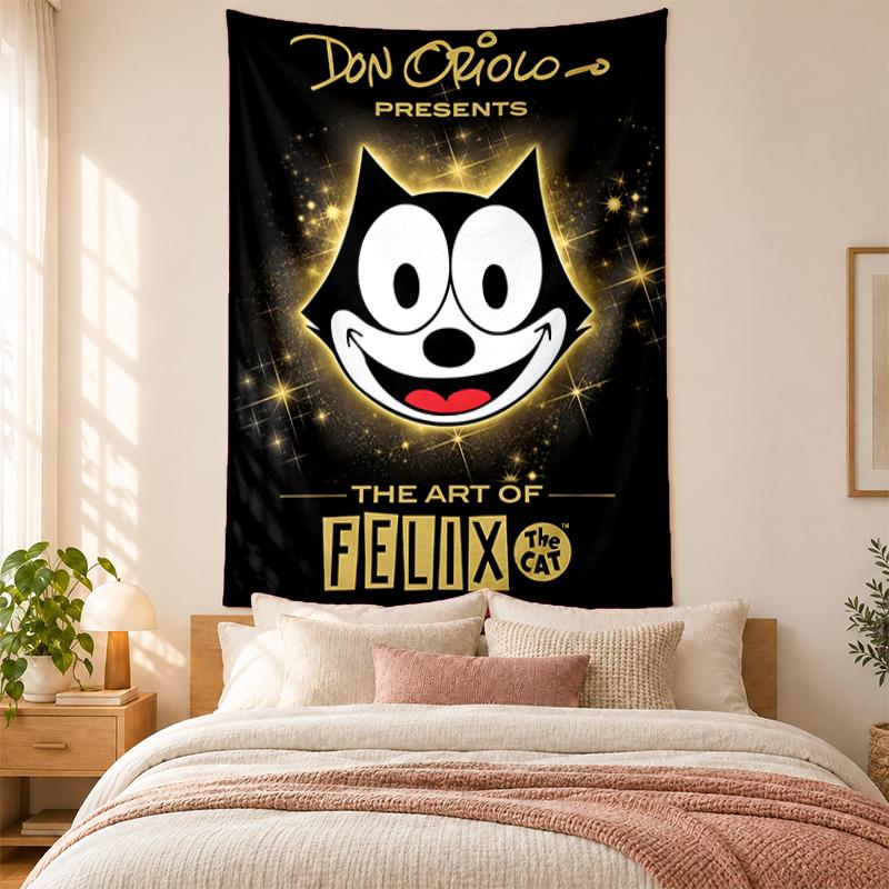 Felix the Cat Tapestry Highquality for Decorating Living Room Bedroom Dorm Walls Ideal As Bedroom Wallart Orholiday Gift