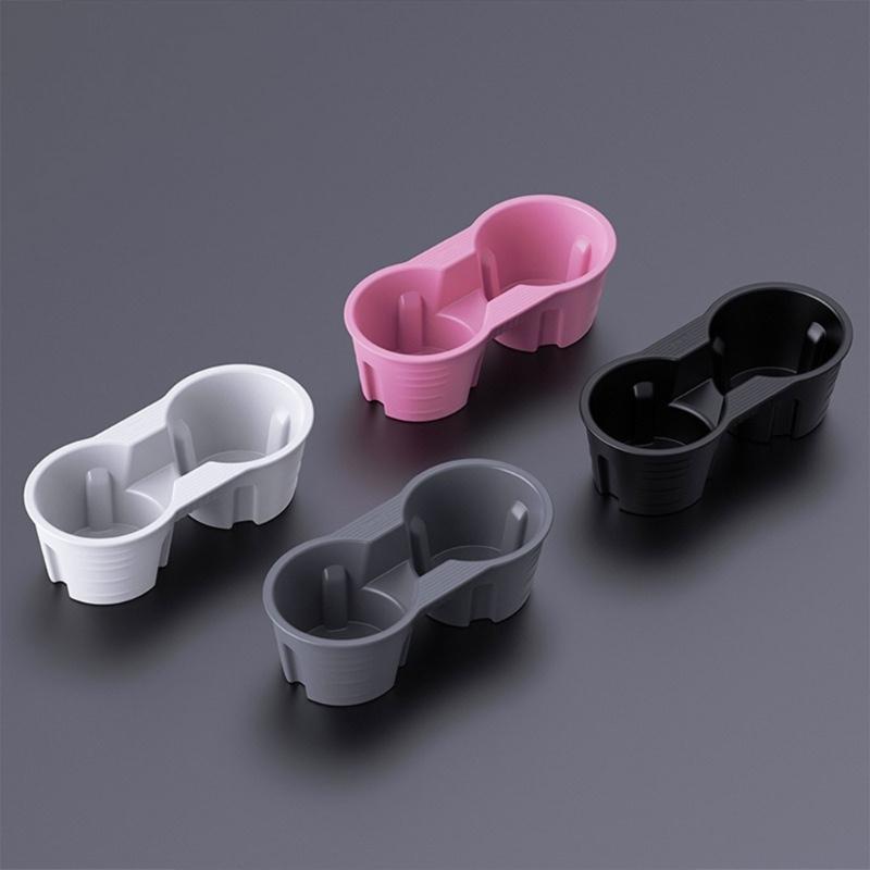 Inserto in Silicone per Portabicchieri nella Console Centrale, Portabevande Protettivo in Silicone, Inserto Antiscivolo per Portabicchieri per Auto