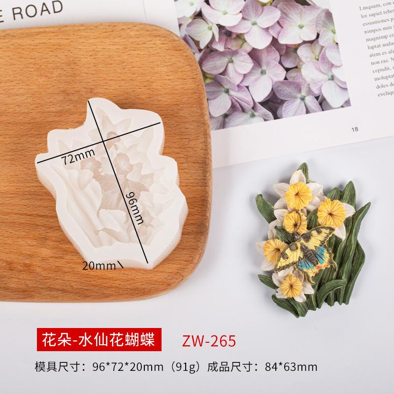 Butterfly Car Diffuser Stone Silicone Mold DIY Scented Plaster Candle Making Craft Kit