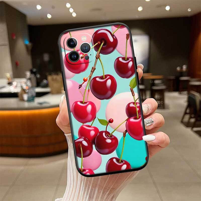 Cherry summer fruit Case for Samsung M55 M35 M15 A02 A05S A05 A06 A15 A12 A13 A10 A16 A20 A22 A24 A25 A30 A31 A32 A33 A35 A42 A50