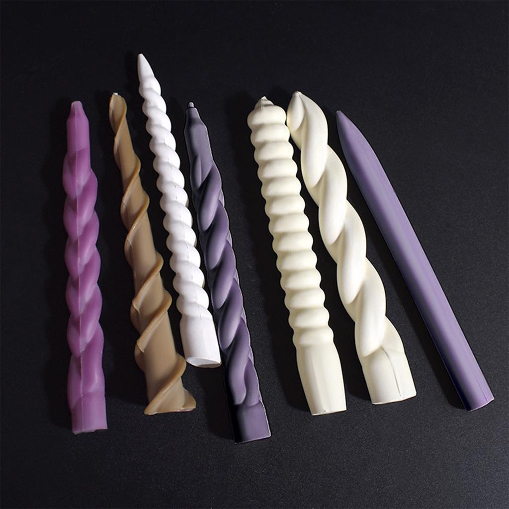 Strips Candle Mould Silicone Twist Designs for Scented Candle and Cake Decorations for Valentines Day and Christmas