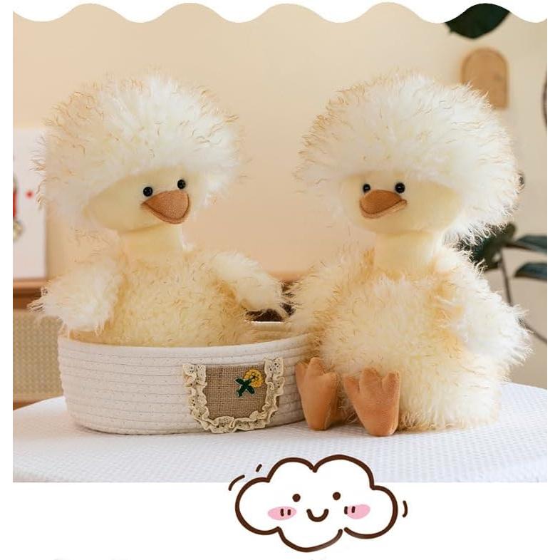 Stuffed Duck Toy Duck Cute Duck Fluffy Duck Stuffed Moe Moe Healing Goods Birthday Present Interior Chestnut Gift Present 40cm (Duck Stuffed Toy