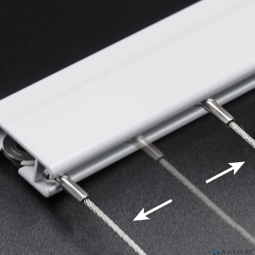 Picture Rail Wall Mounting System (Concealed Type) ? Art Display Rail Set (4 x 60cm Rails, 4 x 2m Wire Hooks, Mounting Hardware, and Track Caps)