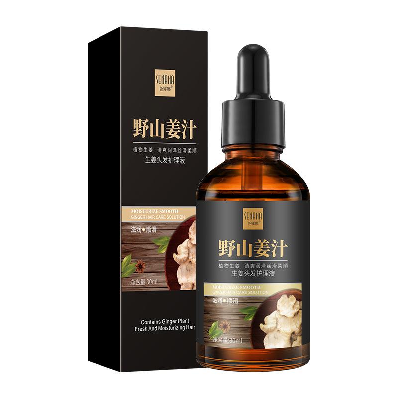 

Питательный раствор для лечения имбирной эссенции для волос 30 мл Увлажняющая и эластичная сыворотка для ухода за вьющимися волосами и улучшения выпадения волос 30ml