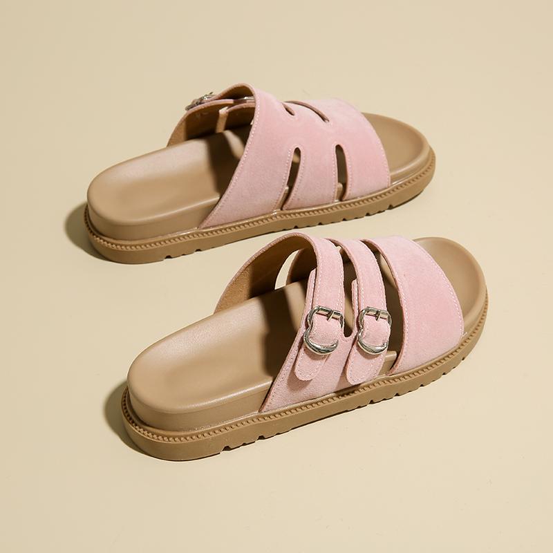 Fashion Flats women Sandals Platform Shoes Woman Casual Loafers Summer 2025 trend Slingback Walking Shoes Comfort Sandalias De Mujer