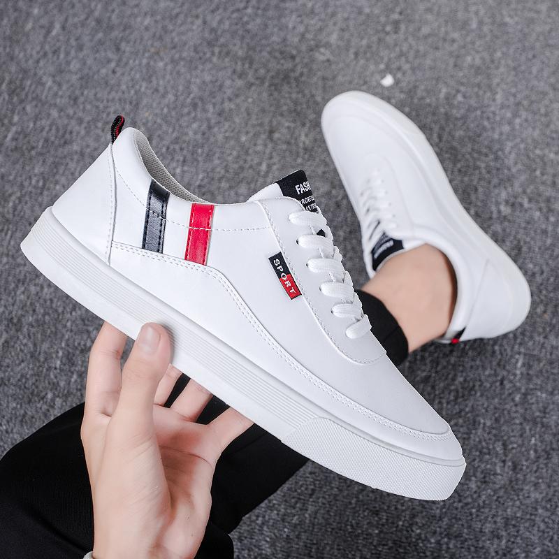 Men's Men's Fashion Little White Shoes Men's New Versatile Sports and Leisure Shoes 2025 Men's Shoes Autumn Shoes Trend Board Shoes