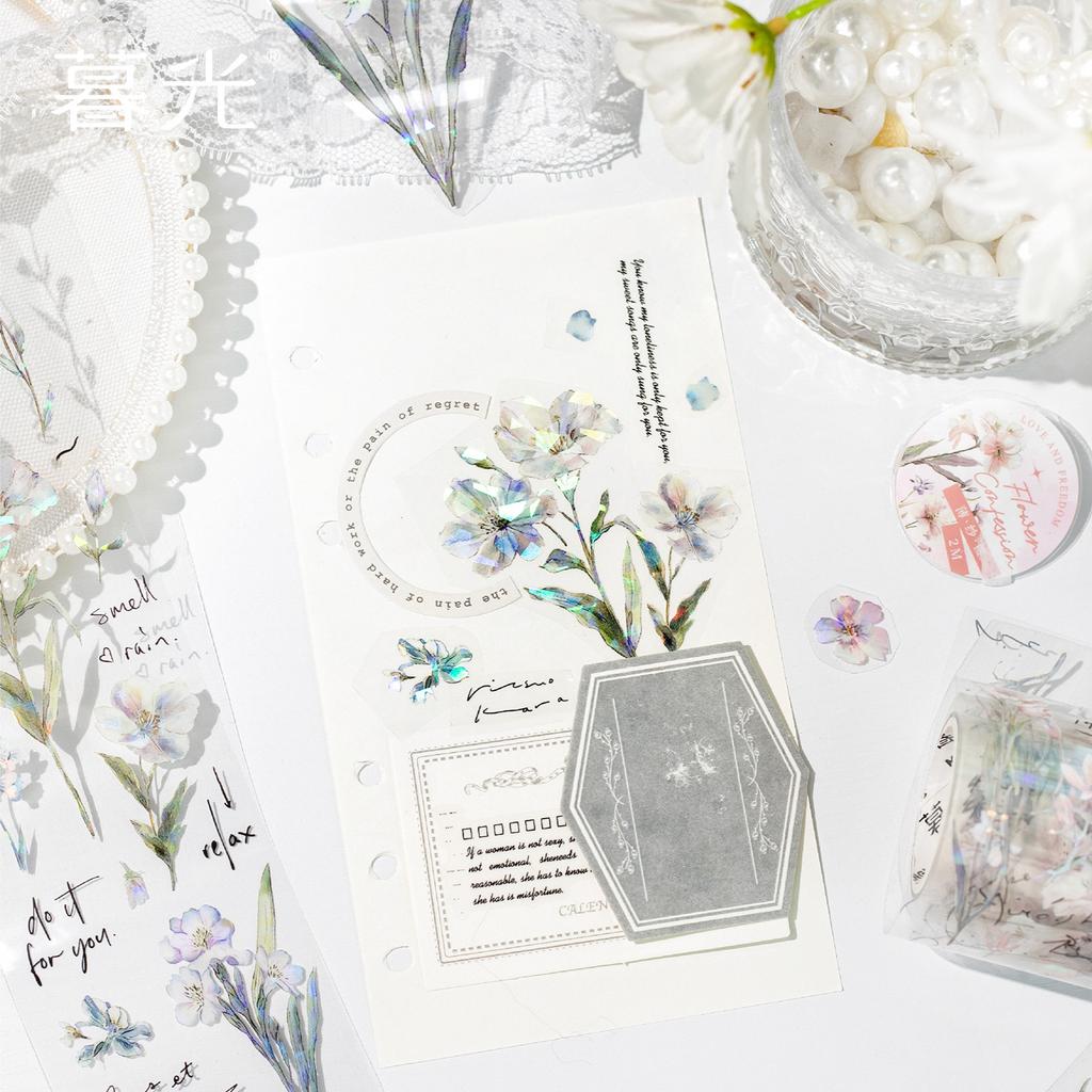 1pcs/1lot Decorative Adhesive tapes Along with Hua Shi Chun Scrapbooking DIY Scrapbooking Stickers