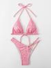 New Hot Pink European & American Style Bikini Swimsuit