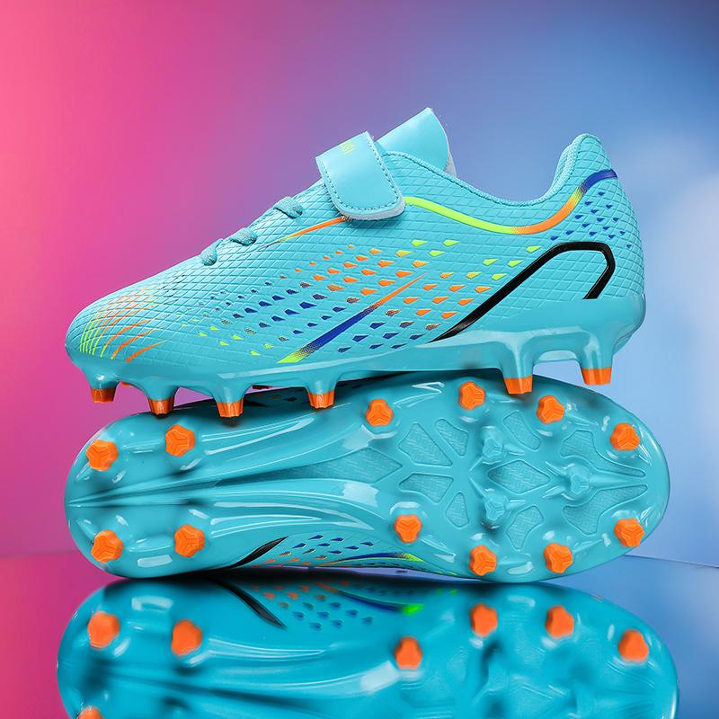 Boys Football Shoes AG/TF Spike Rubber Soft Sole Kid's Professional Artificial Turf Training Football Boots for Girls Soccer Shoes