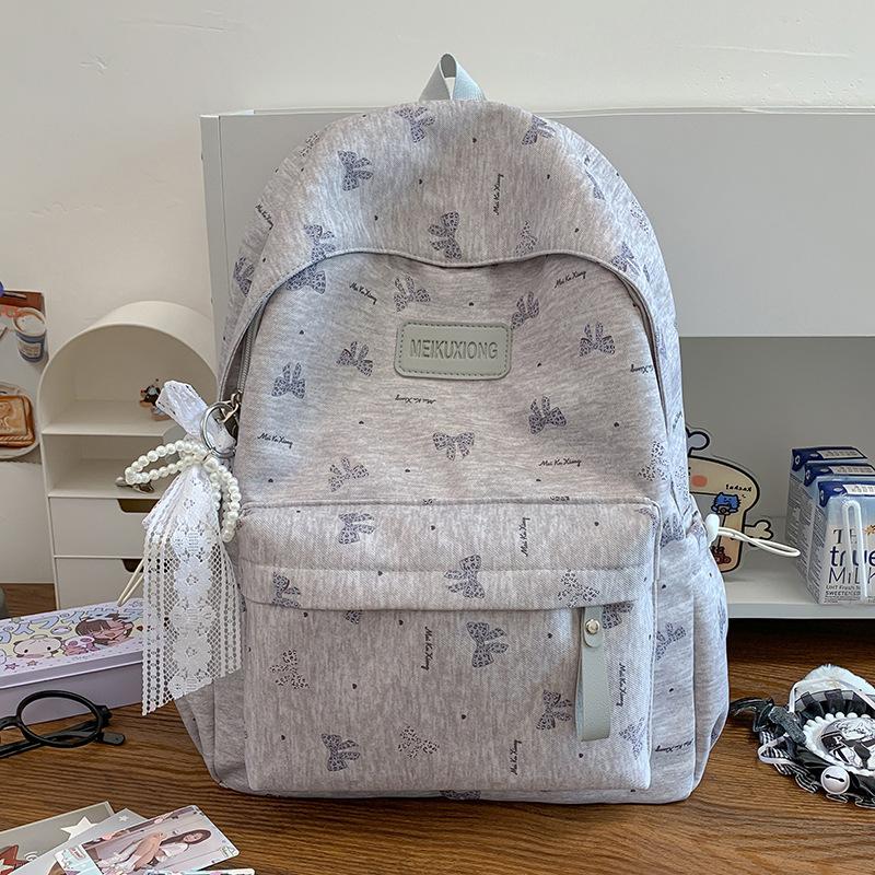 Schoolbag Girl Style High Value Korean Backpack Female Primary School Junior High School Student Campus Backpack Large Capacity Casual School Bag