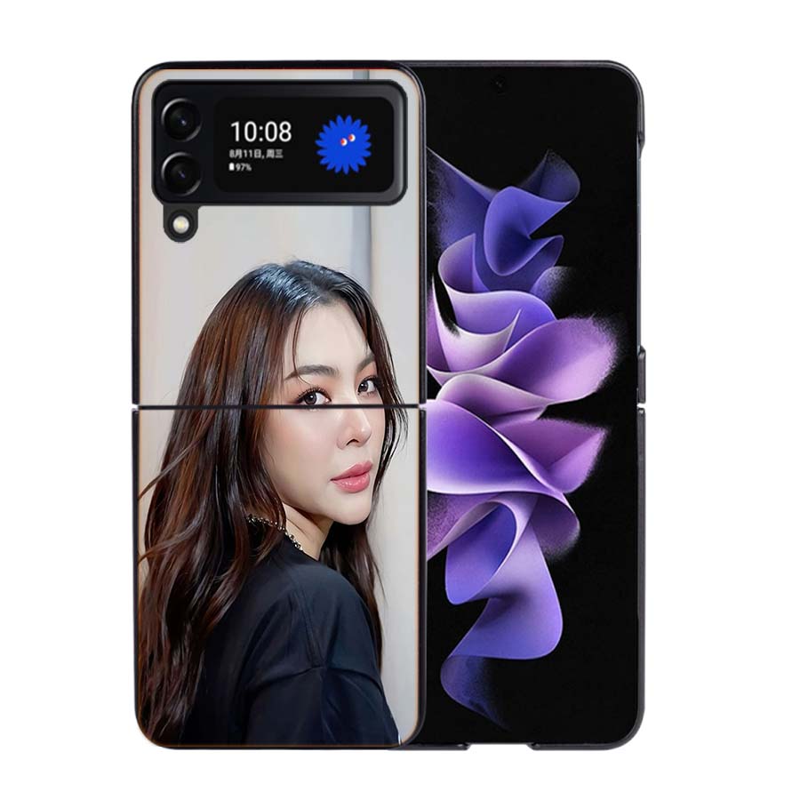 Actor P-Peraya Malisorn Phone Case For Samsung Z Flip 7 6 5G Galaxy Z Flip4 Z Flip5 Z Flip3 Coque Black Hard PC Shell Protective