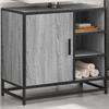Bathroom Vanity Unit Grey Sonoma 65 X 33 X 60 Cm Engineered Wood
