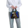 Ancient Glass God Anubis Of Egypt Insulated Lunch Bag for Women Children Portable Food Boxes Thermal Lunch Box Tote