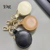 Small Storage for Earrings Portable Jewelry Box Keychain, PU Leather Travel Organizer Case, Soft Pouch Velvet Lining Secure Zipper Closure Rings