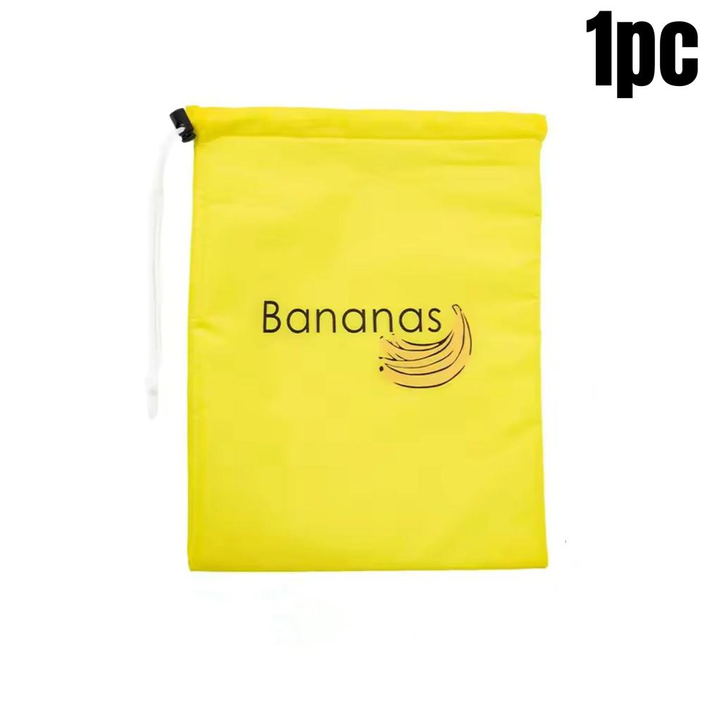 1-9Pcs Durable Yellow Banana Storage Bags Insulated Fruit Vegetable Fresh-keep Bundle Pocket Drawstring Banana Preserve Bag