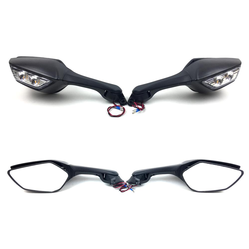 For Kawasaki ZX10R ZX10 ZX 10 R 2011 2012 2013 2014 2015 2014-2015 Motorcycle Wide-angle Rearview Mirrors LED Turn Signal