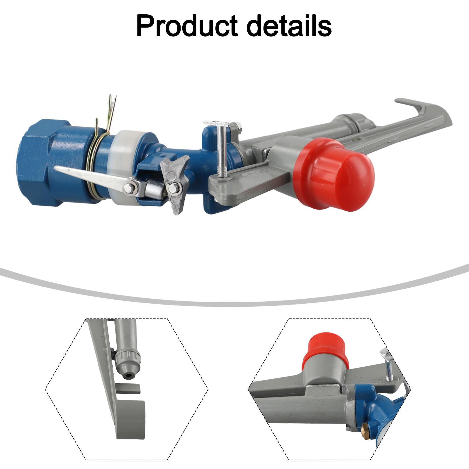 Agriculture Use 360° Water Sprinkler Adjustable Lawn Sprinkler Sturdy Water Saving Wide Coverage Dustproof Efficient China Mainland