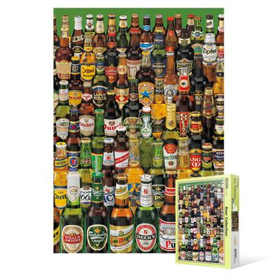 Puzzle 1000 pièces - Collection de bières, puzzle coréen populaire