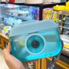 Bollitore per fotocamera carino da 400 ml Bottiglia d'acqua creativa per bambini con cannuccia Tazza per acqua potabile in plastica con cinturino portatile anticaduta per esterno