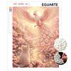 Pearl Painting Kit Features 5D Pearls and a Phoenix Cat Mosaic Art Style. Perfect for Elegant Home Wall Decoration.