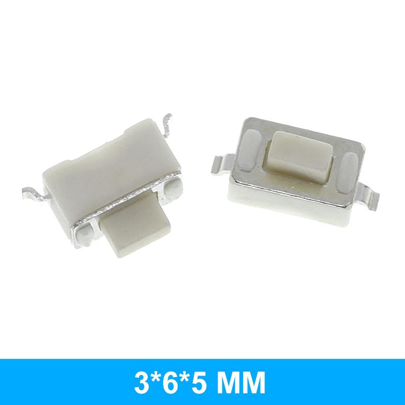 TZT 10/100PCS 3*6 3*4 4*4 SMD Tactile Tact Push Button Switch 2Pin 4Pin Touch Micro Switch 3x4x2 3x6x4.3 3x6x2.5 3x6x5 4x4x1.5