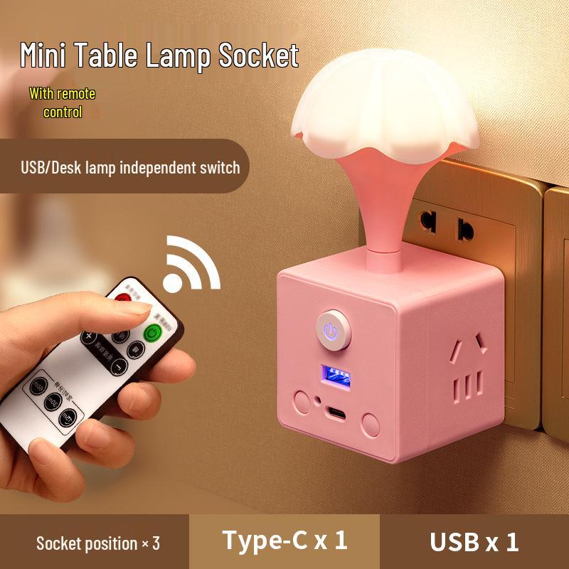 Multifunctional Cube Power Strip with USB and Night Light