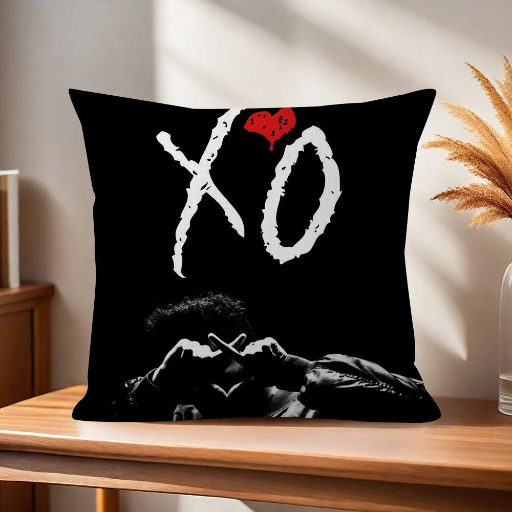 Rapper The Wweeknd X O album Pillow Cover for Bedroom Room and Living Room Sofa Decorative Cushion Cover