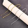 Cross Stainless Steel Women's Necklace: European & American Fashion Simple Snake Bone and Box Chain with Universal Clasp