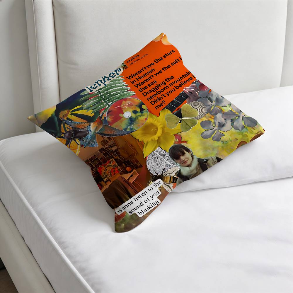 Adrianne Lenker Songs Album Square Pillow Cover Decorative Throw Pillow Case for Sofa Couch Bed Home Car Living Room Decoration